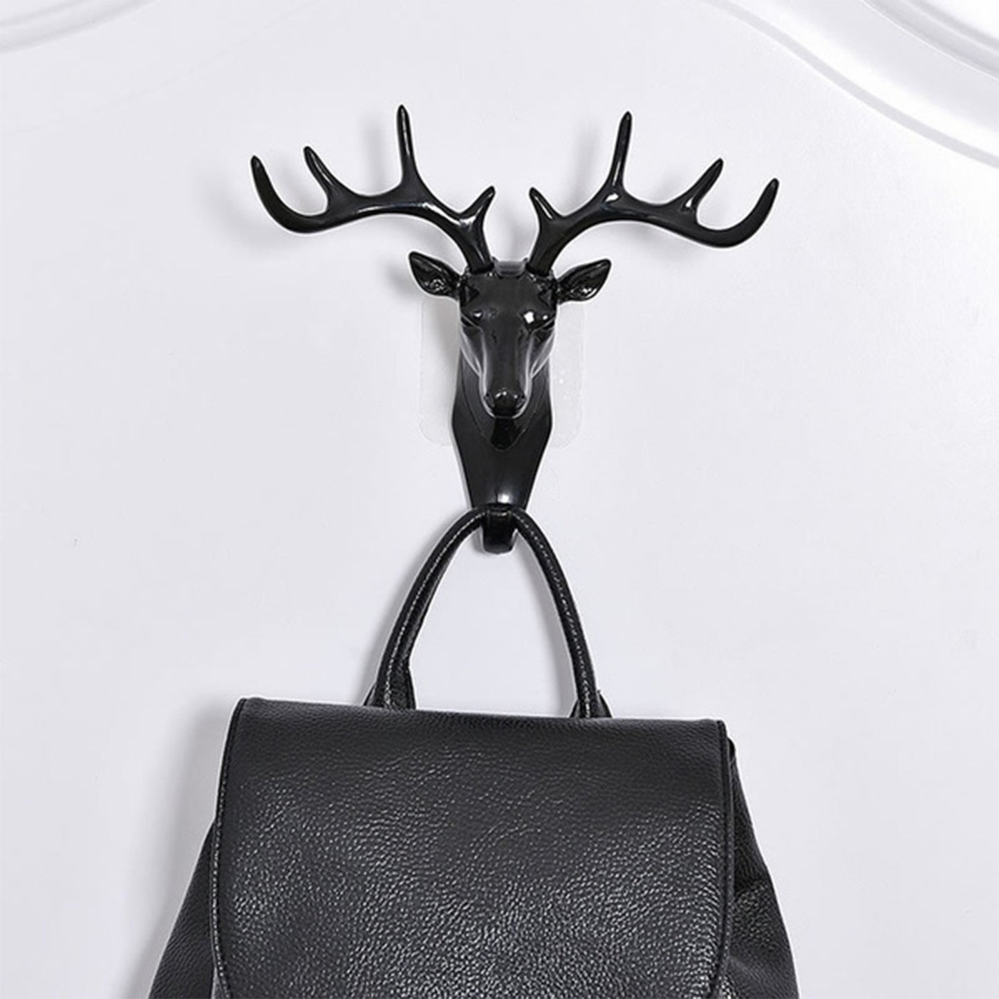 1743 Deer Head Self Adhesive Wall Door Hook Hanger - Springkart 