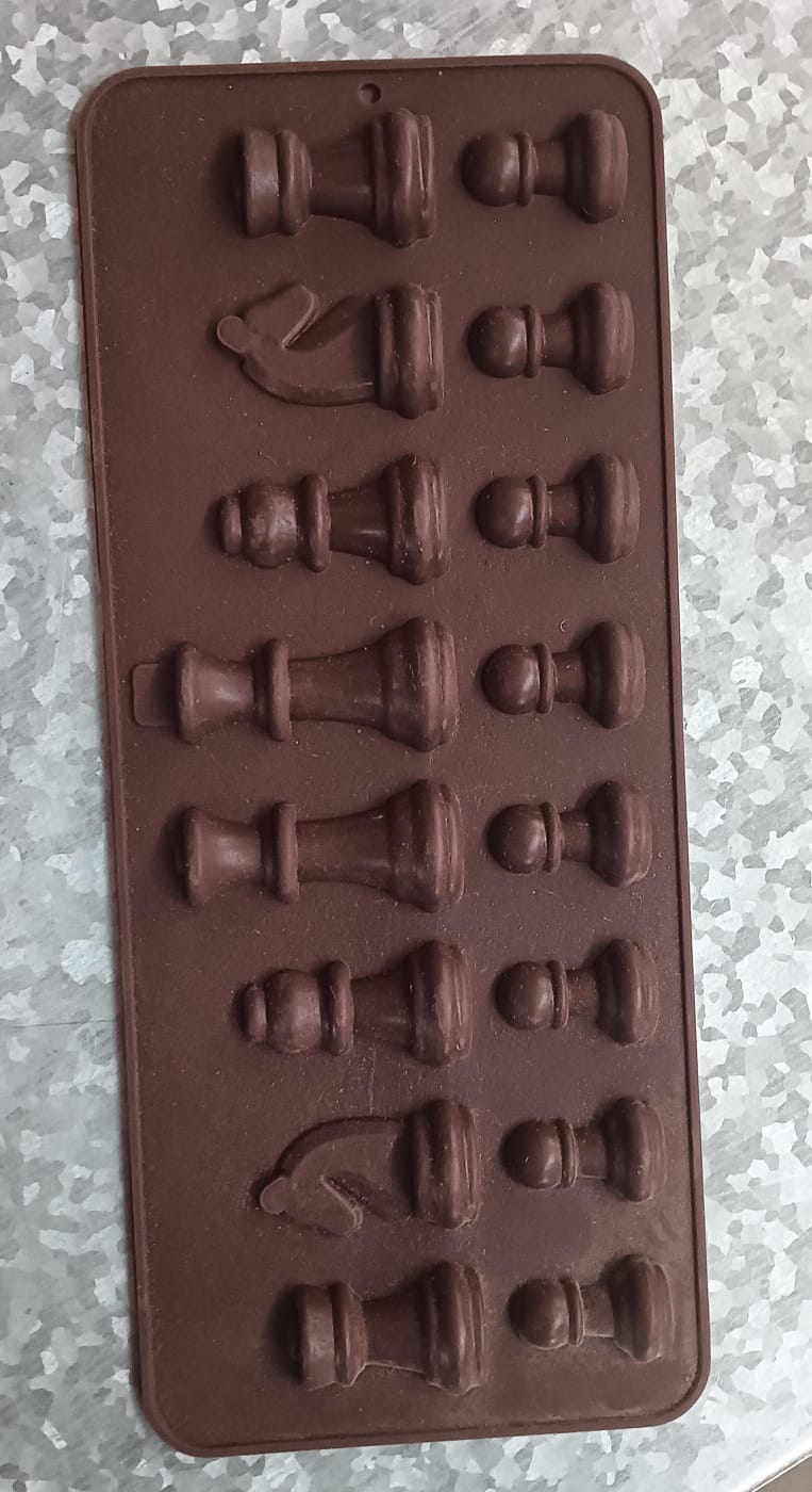 Silicone Chocolate Mould Chess Shape (1 Pc) - Springkart 
