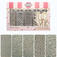 Shimmering Sliver Disco Balls Assorted Sprinkles (DB-11) - 100Gms