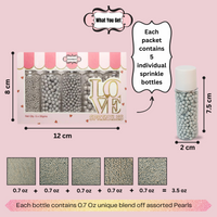 Shimmering Sliver Disco Balls Assorted Sprinkles (DB-11) - 100Gms