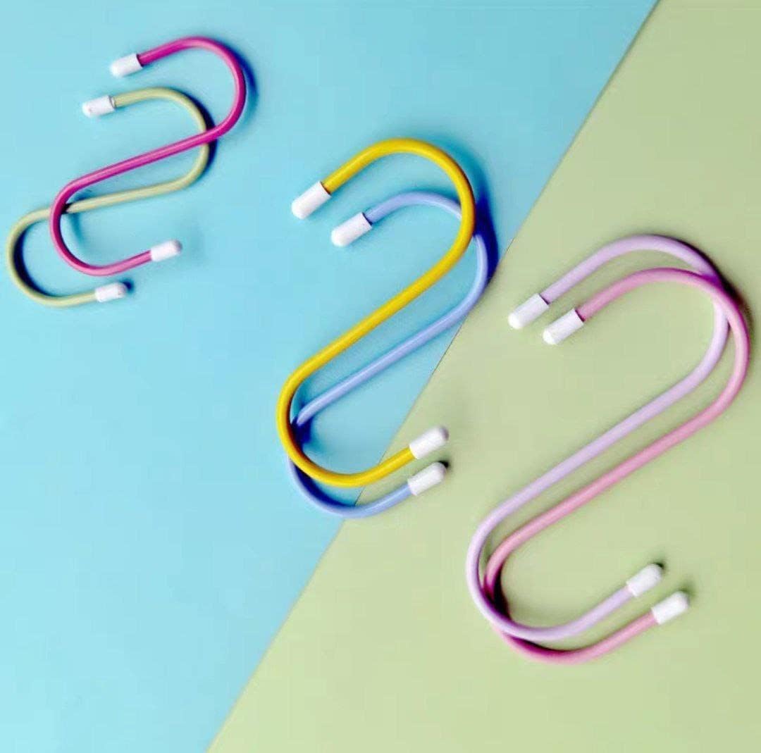 17873 S Shape Metal Hooks For Hanging Heavy Duty S Shaped Hooks For Hanging Clothes Metal Hooks For Kitchen Wardrobe Work Shop Bathroom Garden Office (6 Pcs Set) - Springkart 