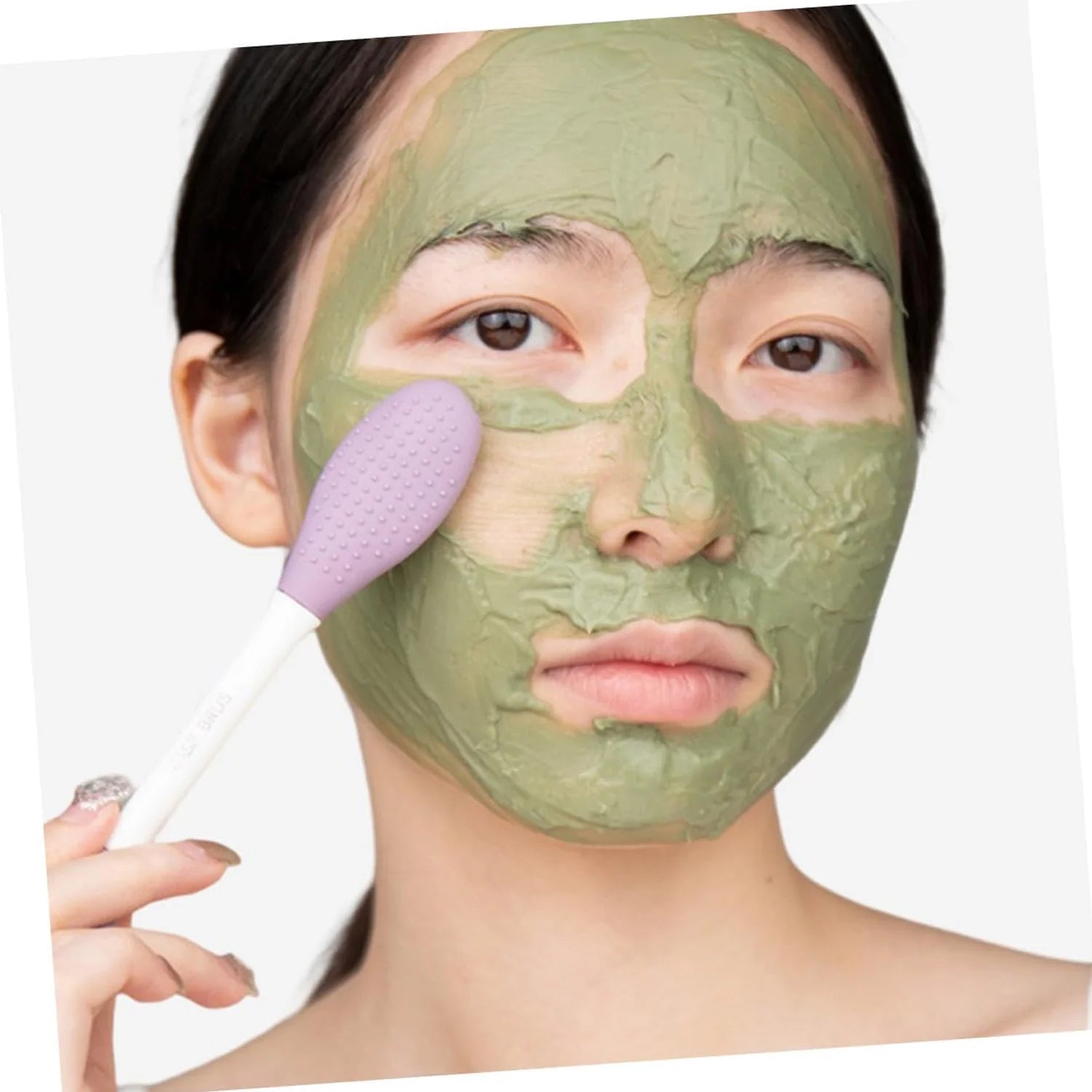 2 In 1 Double-headed Silicone Face Mask Brush (1 Pc) - Springkart 