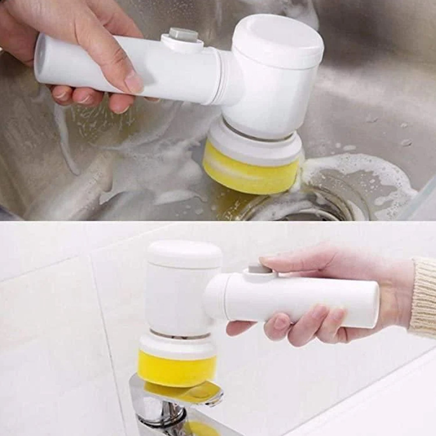 6329 5in1 Home Kitchen Electric Cleaning Brush Electric Spin Scrubber - Springkart 