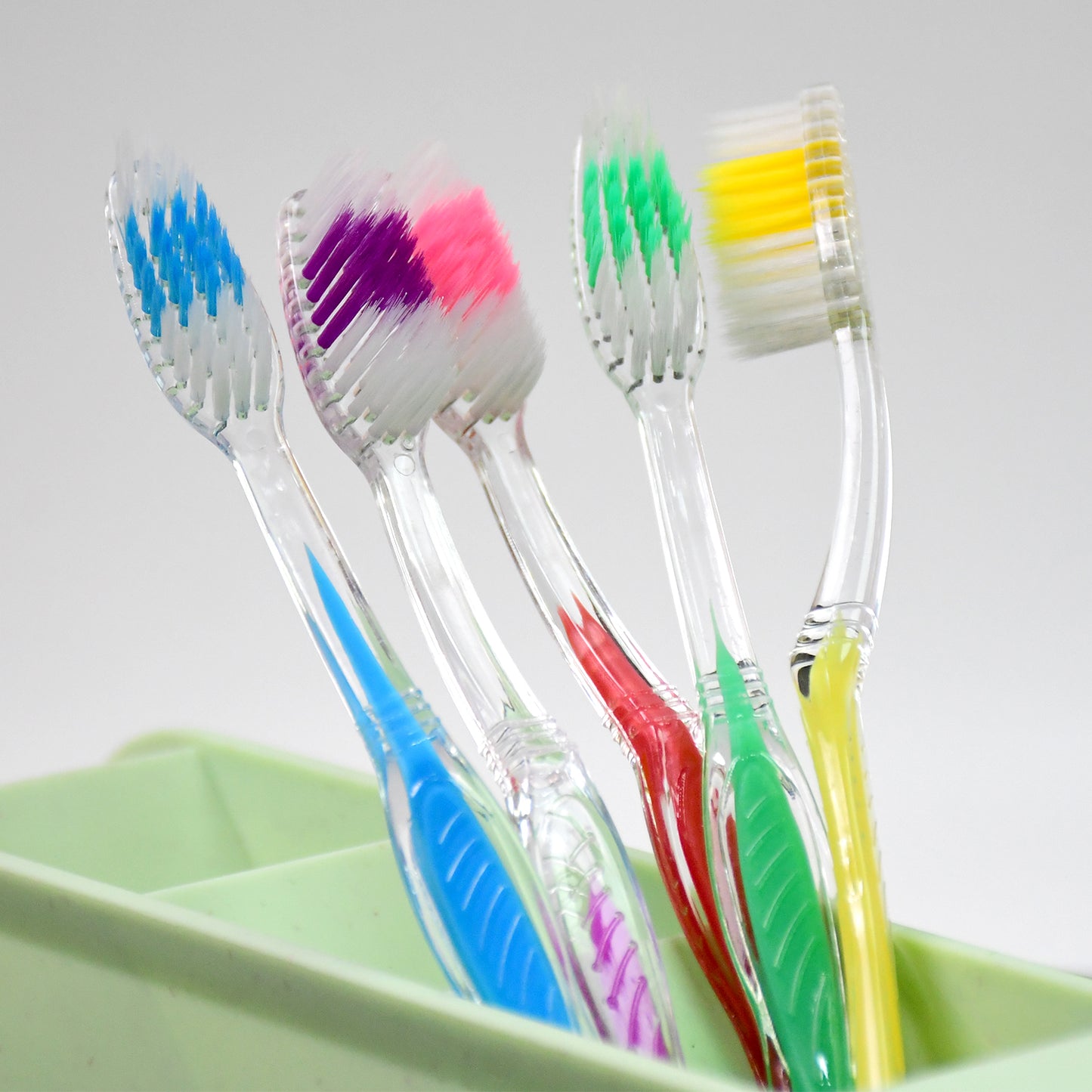Premium Plastic Toothbrush (1 Pc Mix Color) - Springkart 