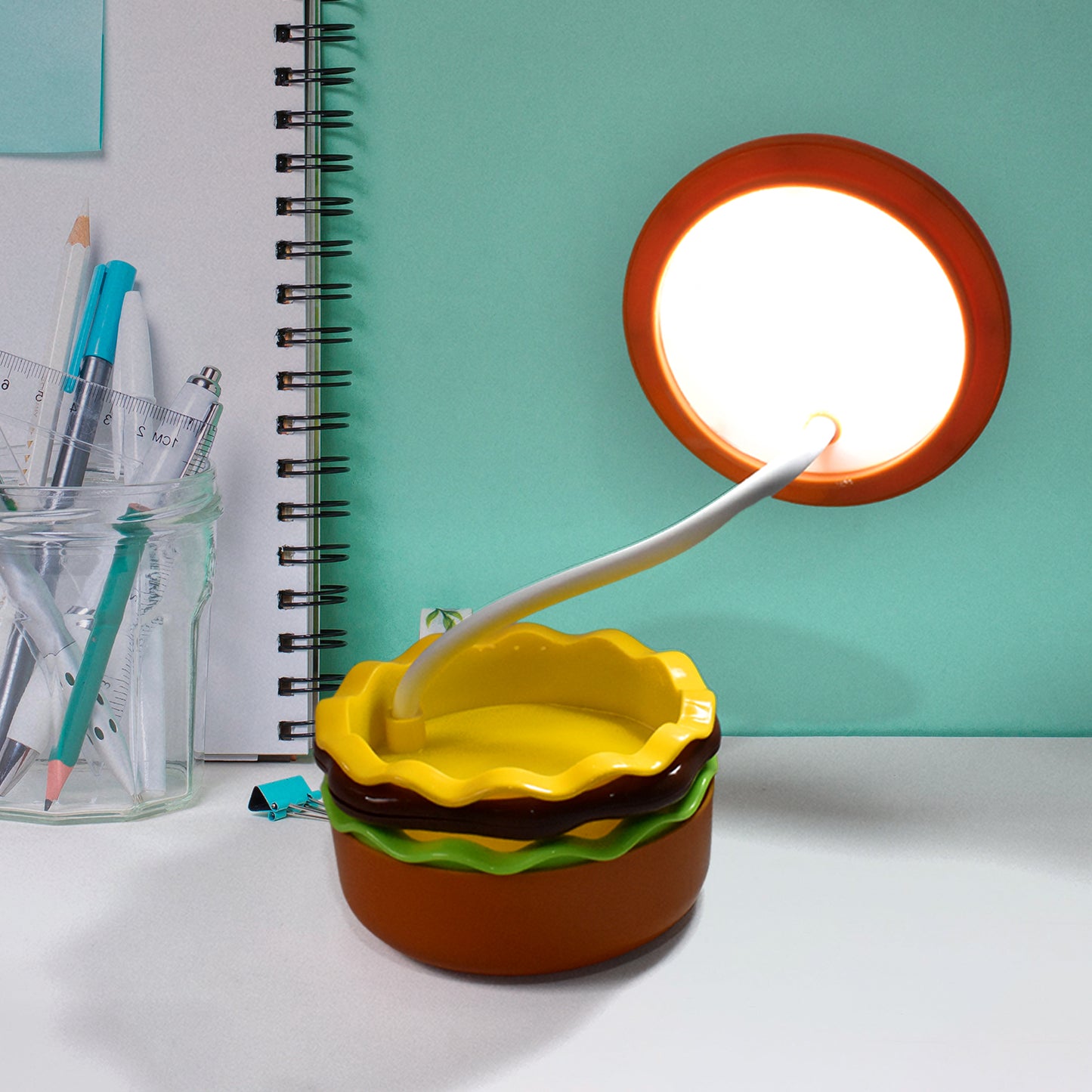 Burger Delight Folding Led Night Lamp (1 Pc) - Springkart 