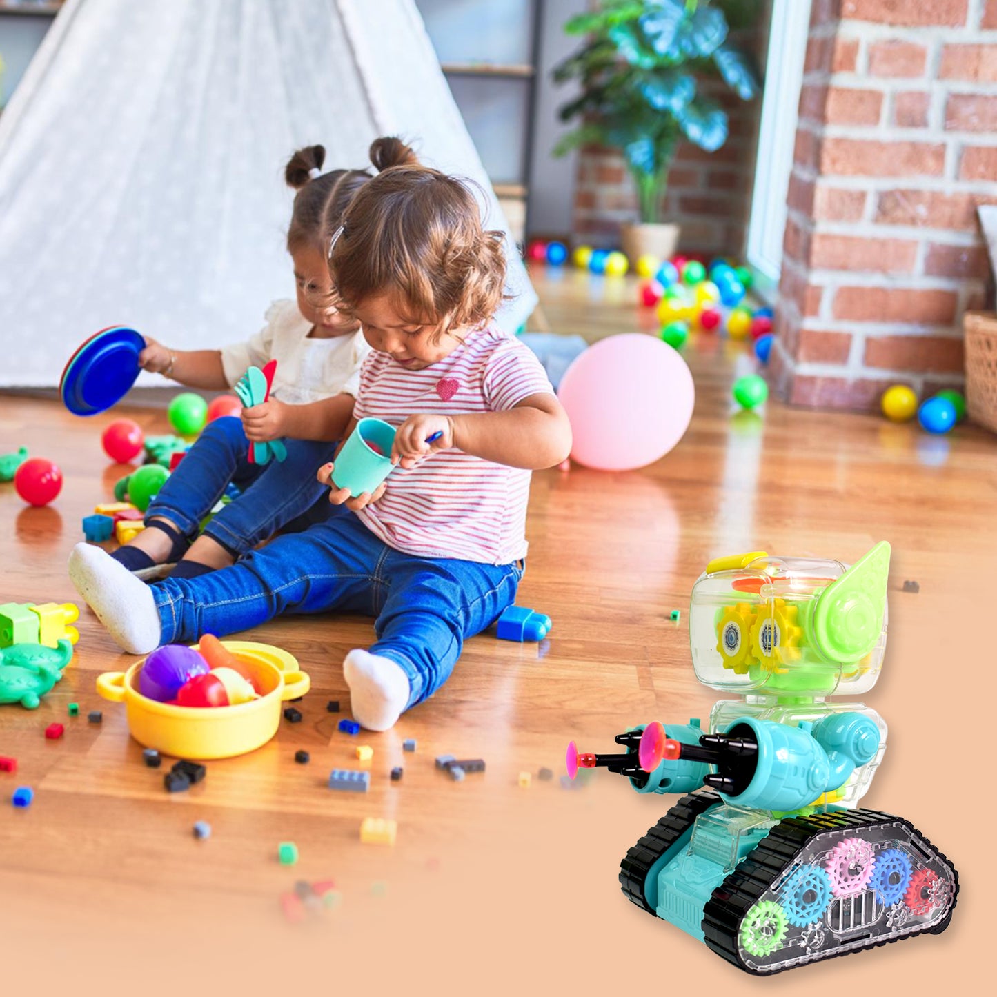 Gear Robot Car For Kids (1 Pc) - Springkart 
