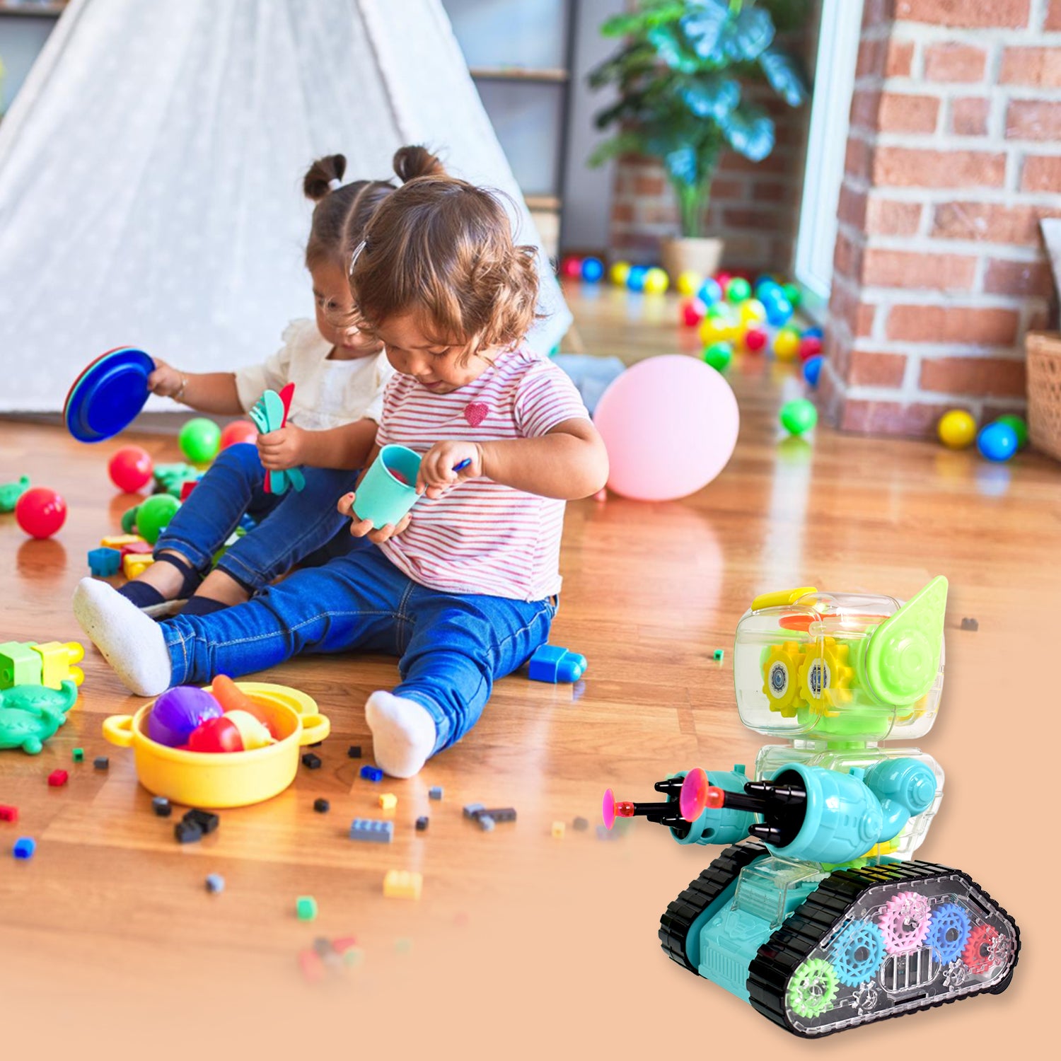 Gear Robot Car For Kids (1 Pc) - Springkart 