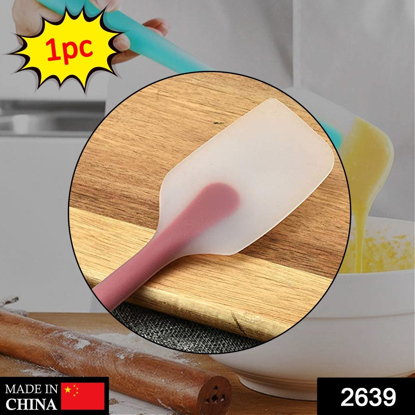 Non-Stick Silicone Spatula Reusable Kitchen for Cooking Multicolor - Springkart 