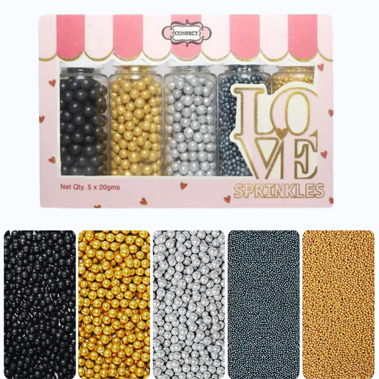 Galaxy Disco Balls Assorted Sprinkles (DB-15) - 100Gms