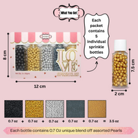 Galaxy Disco Balls Assorted Sprinkles (DB-15) - 100Gms