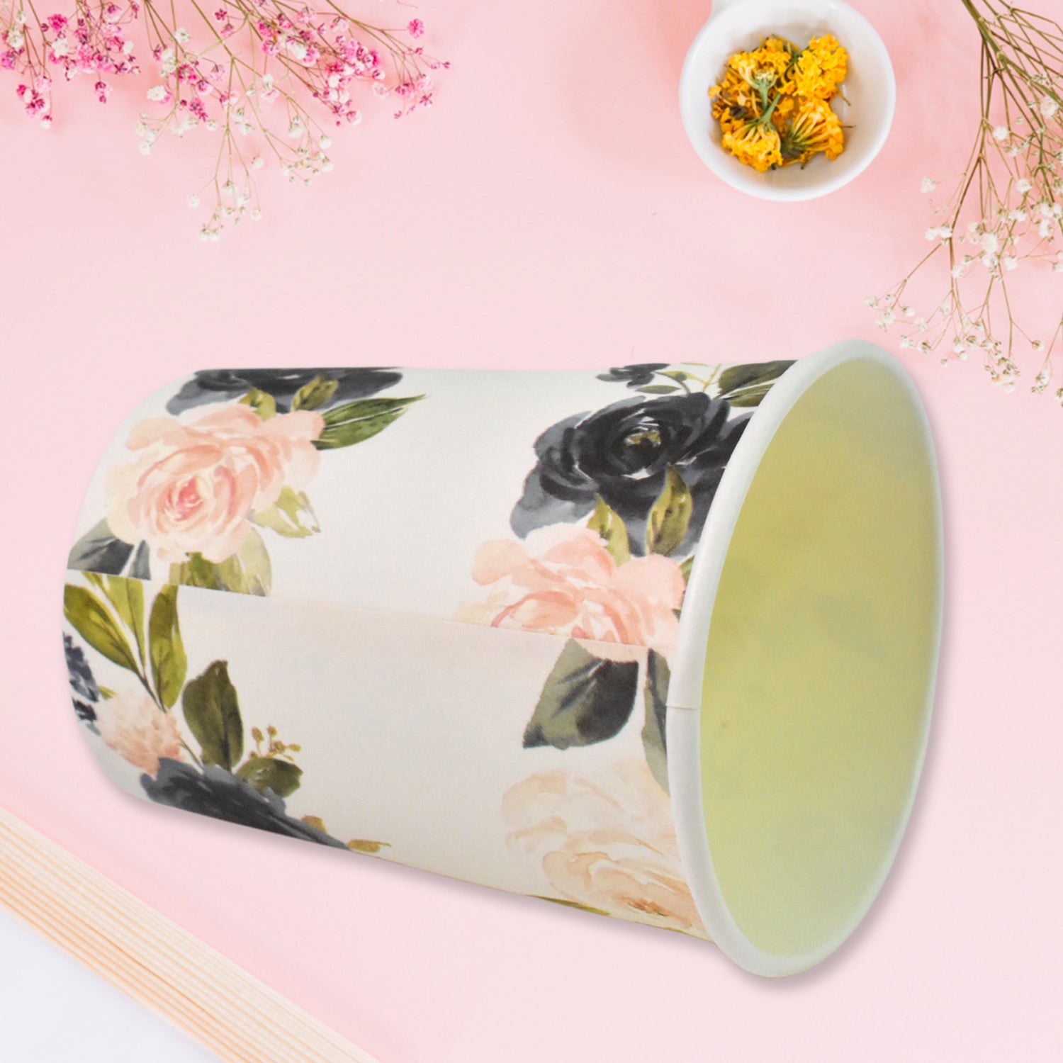 Disposable Paper Cups Disposable Tea Coffee Cups (10 Pcs Set Mix Color Design) - Springkart 