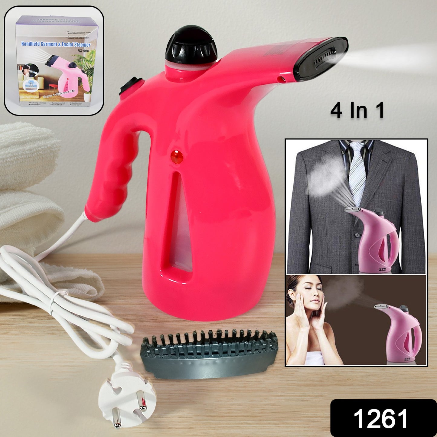 1261 Facial Handheld Portable Steamer For Face - Springkart 