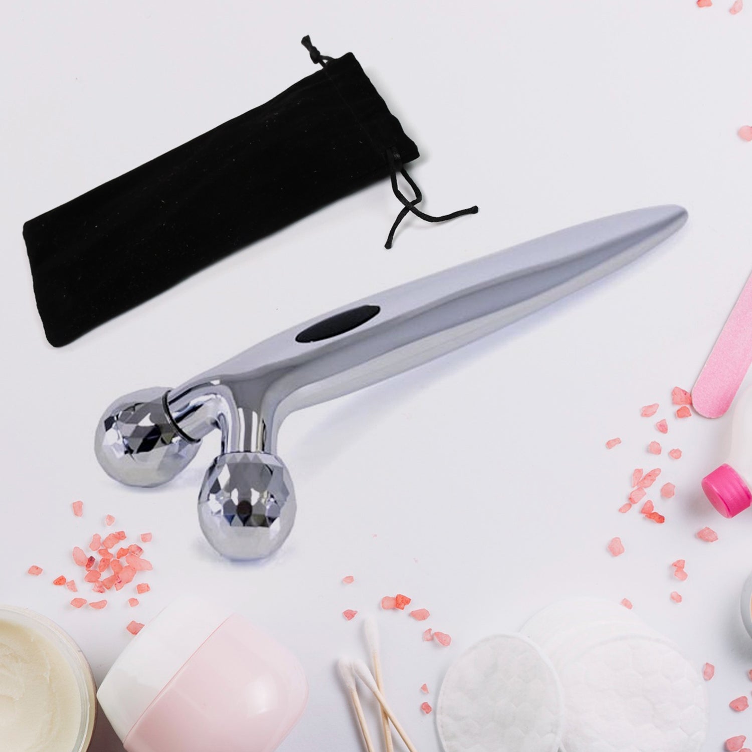 Manual Roller Face Skin Wrinkle Remover Massager (1 Pc) - Springkart 