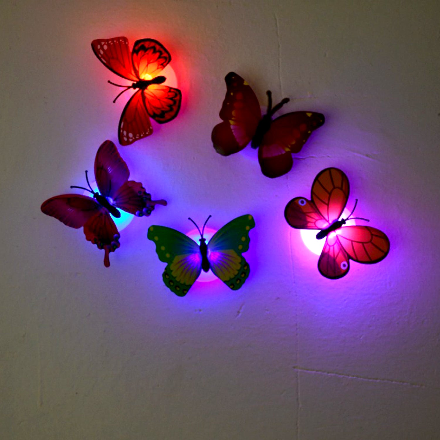 6497 Butterfly 3d Night Lamp Comes With 3d Illusion Design Suitable For Drawing Room Lobby. (Pack Of 50) - Springkart 