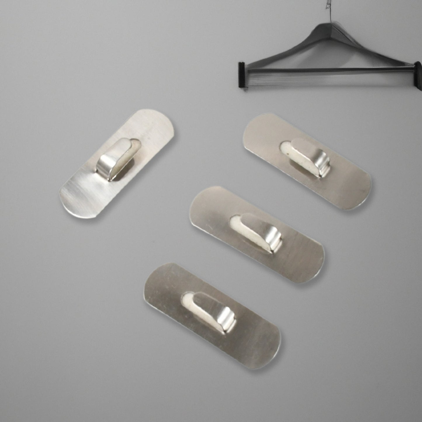 Self- Adhesive Hooks Heavy Duty Wall Hooks Hangers Stainless Steel Waterproof Sticky Hooks For Hanging Robe Coat Towel Kitchen Bathroom And. - Springkart 