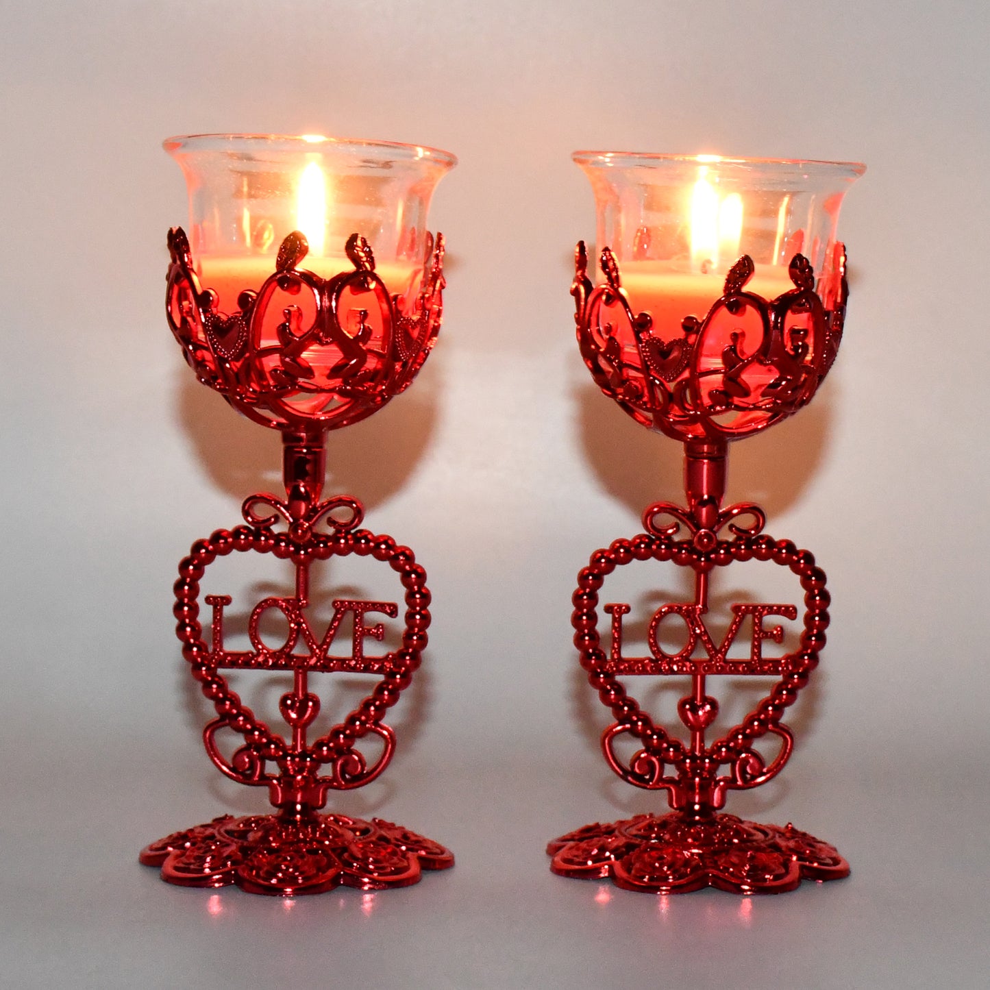 Tea Lights Holder Candle Stand (2 Pc Set) - Springkart 