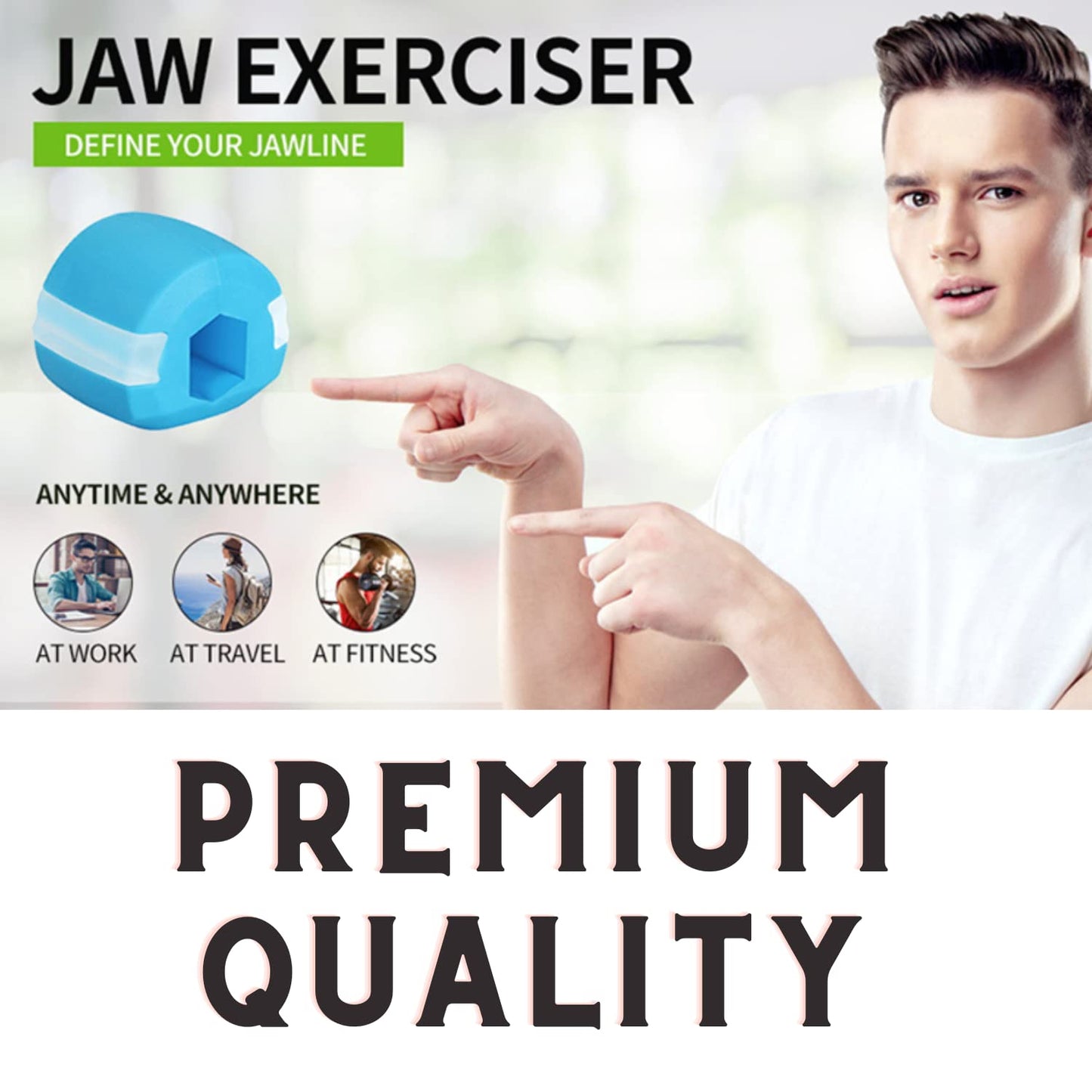 6101c Cn Mix Jaw Exerciser Used To Gain Sharp And Chiselled Jawline Easily And Fast. - Springkart 