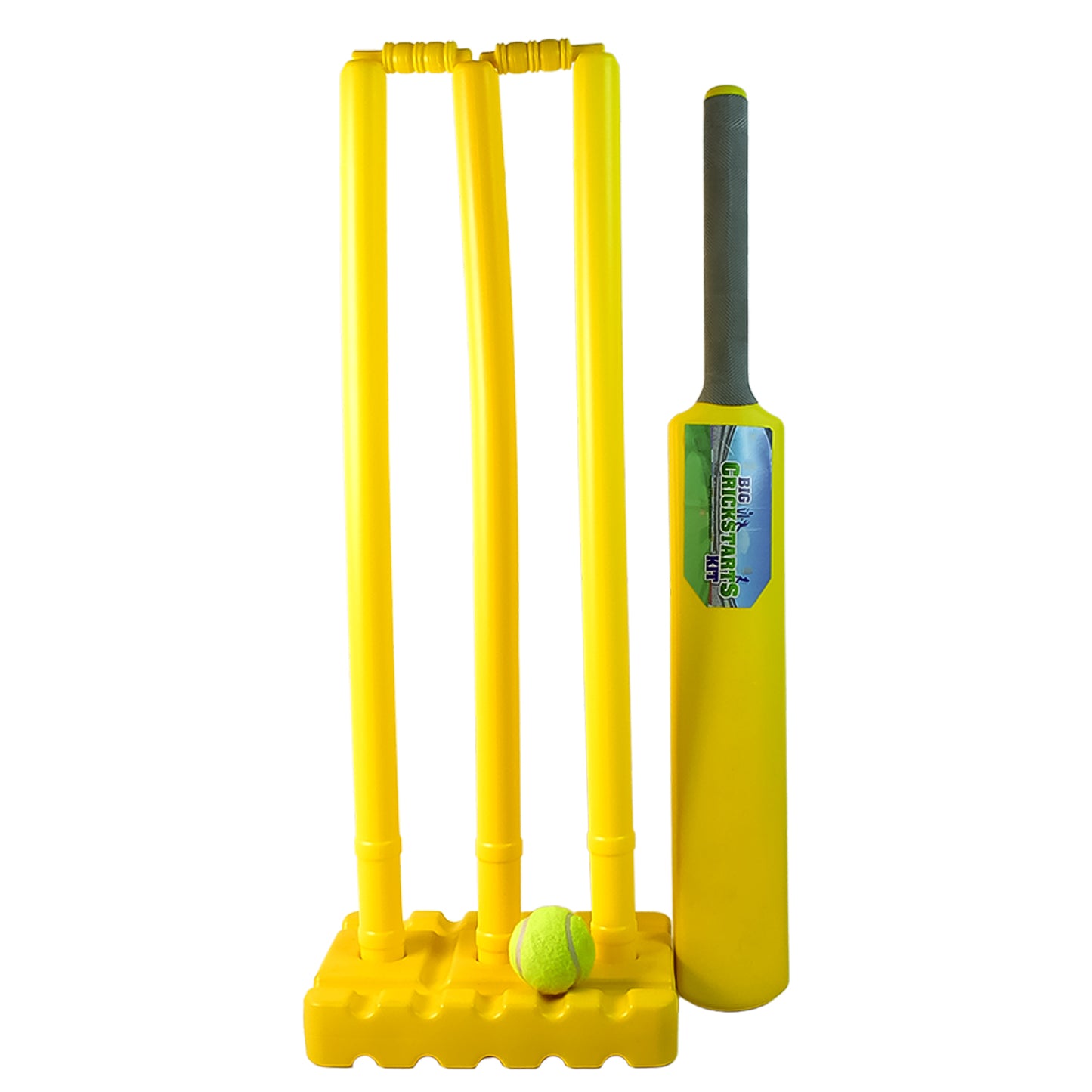 Big Cricket Kit Cricket Set With 1 Cricket Bat 1 Rubber Ball Bails 3 Stumps With Stand Base - Springkart 
