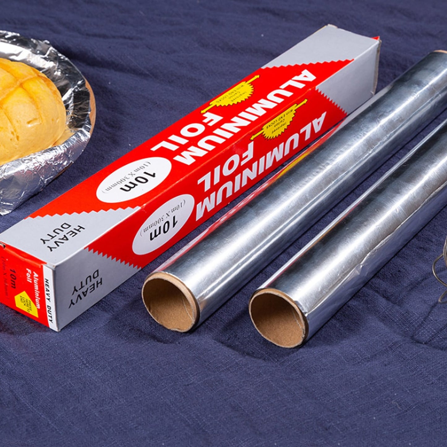 2329 Aluminum Foil Roll Heavy Duty Non Stick Thick Aluminum Foil Sheet Baking Grilling Tool (10mx300mm) - Springkart 