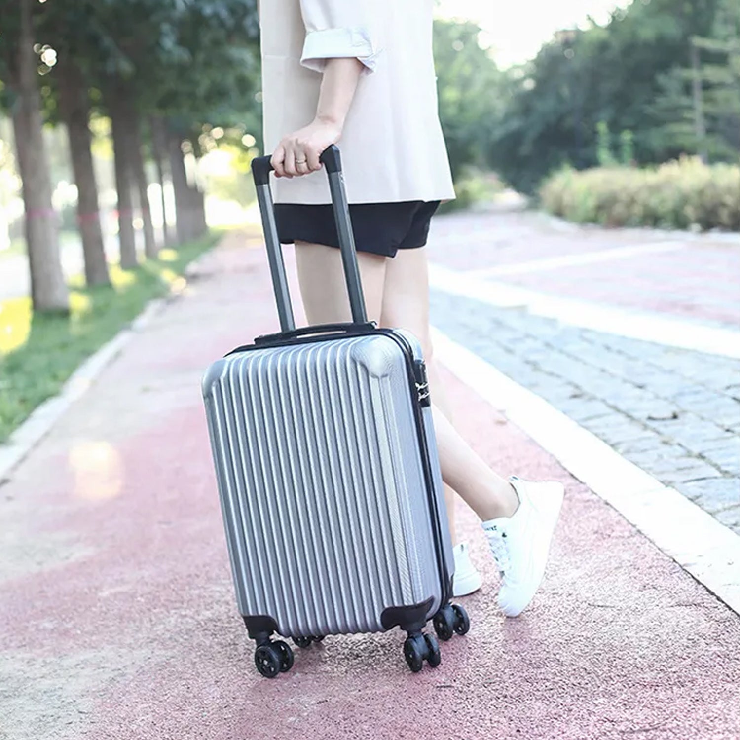 1105 Trolley Bag Big And Small Suitcase Bag For Men Women Use Bag ( Set Of 2 ) - Springkart 