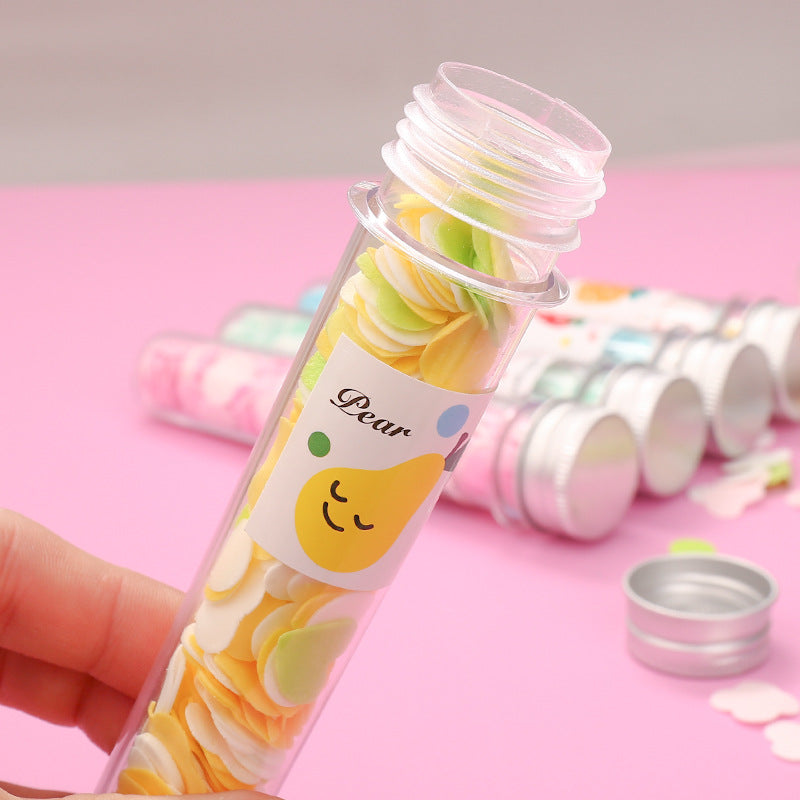 Portable Hand Washing Bath Flower Shape Paper Soap Strips In Test Tube Bottle - Springkart 
