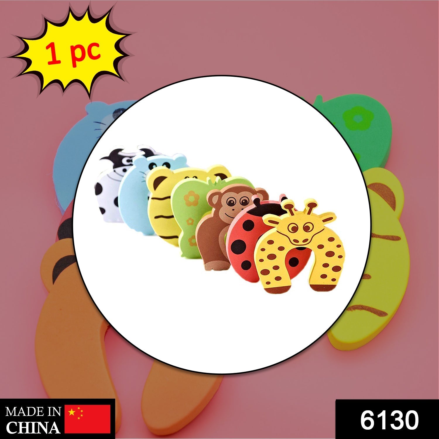 6130 1 Pc Mix Door Stopper Used In All Kinds Of Household And Official Places Specially For Controlling Motion Of Doors. - Springkart 