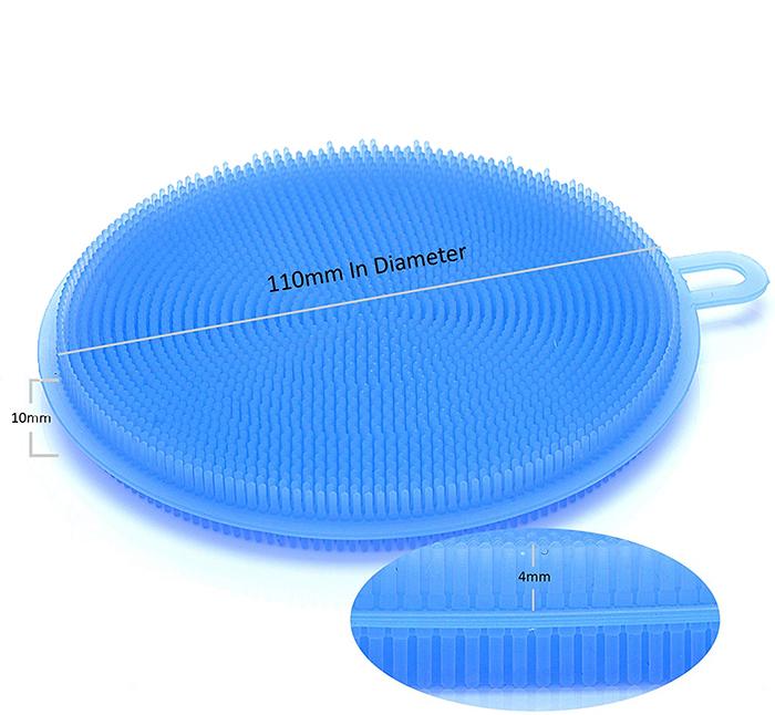 Silicone Dish Scrubber Sponge Mildew Free, Non Stick, Heat Resistant - Springkart 