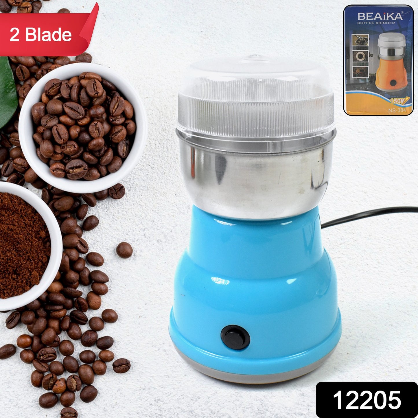 Multi Function Electric Small Food Grinder Grain Grinder (100-200w 2 Blade 1 Pc) - Springkart 