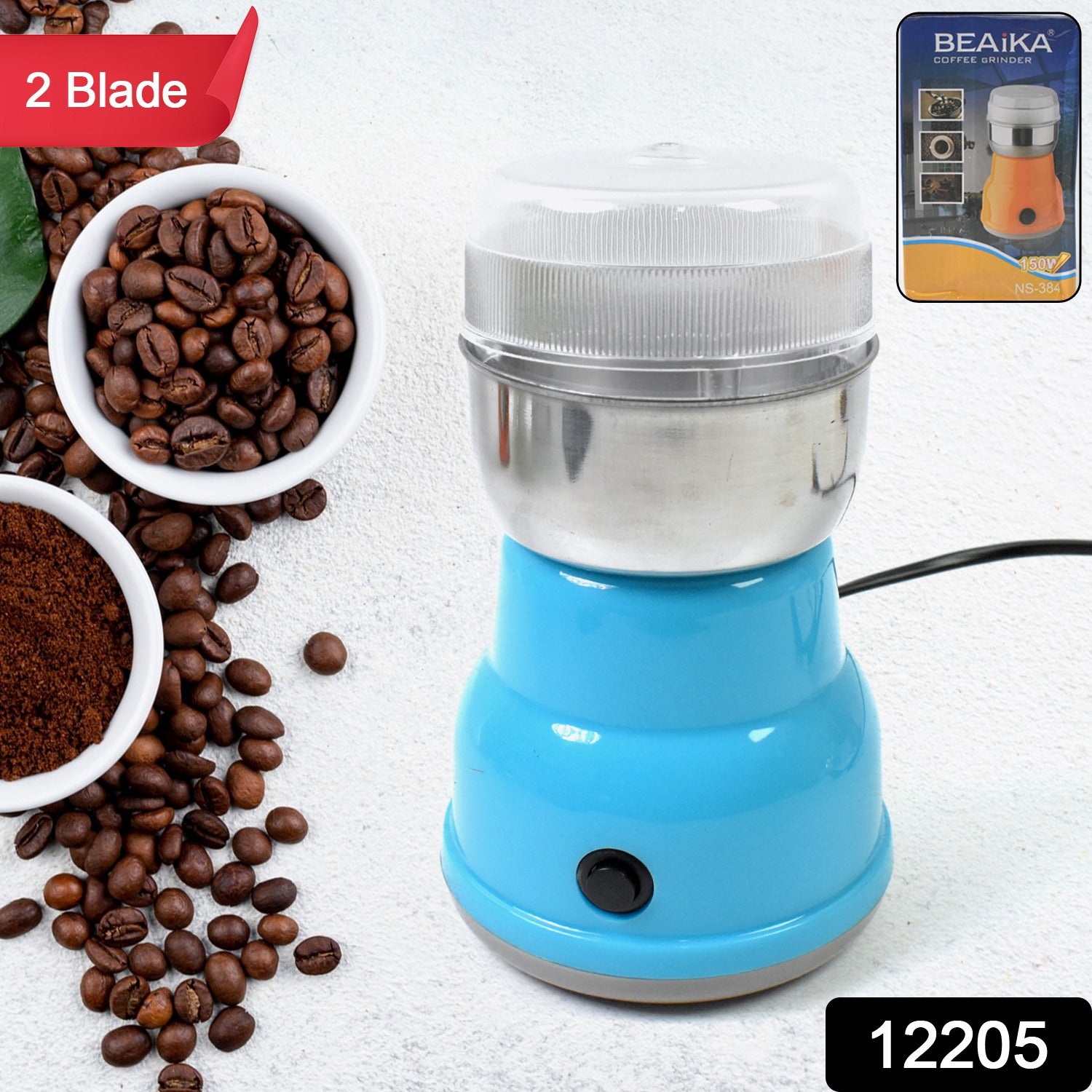 Multi Function Electric Small Food Grinder Grain Grinder (100-200w 2 Blade 1 Pc) - Springkart 