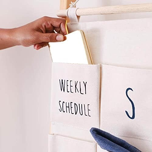 Weekly Schedule Hanging Bag, Plan Weekly Activities Day Wise With Hanging Bag