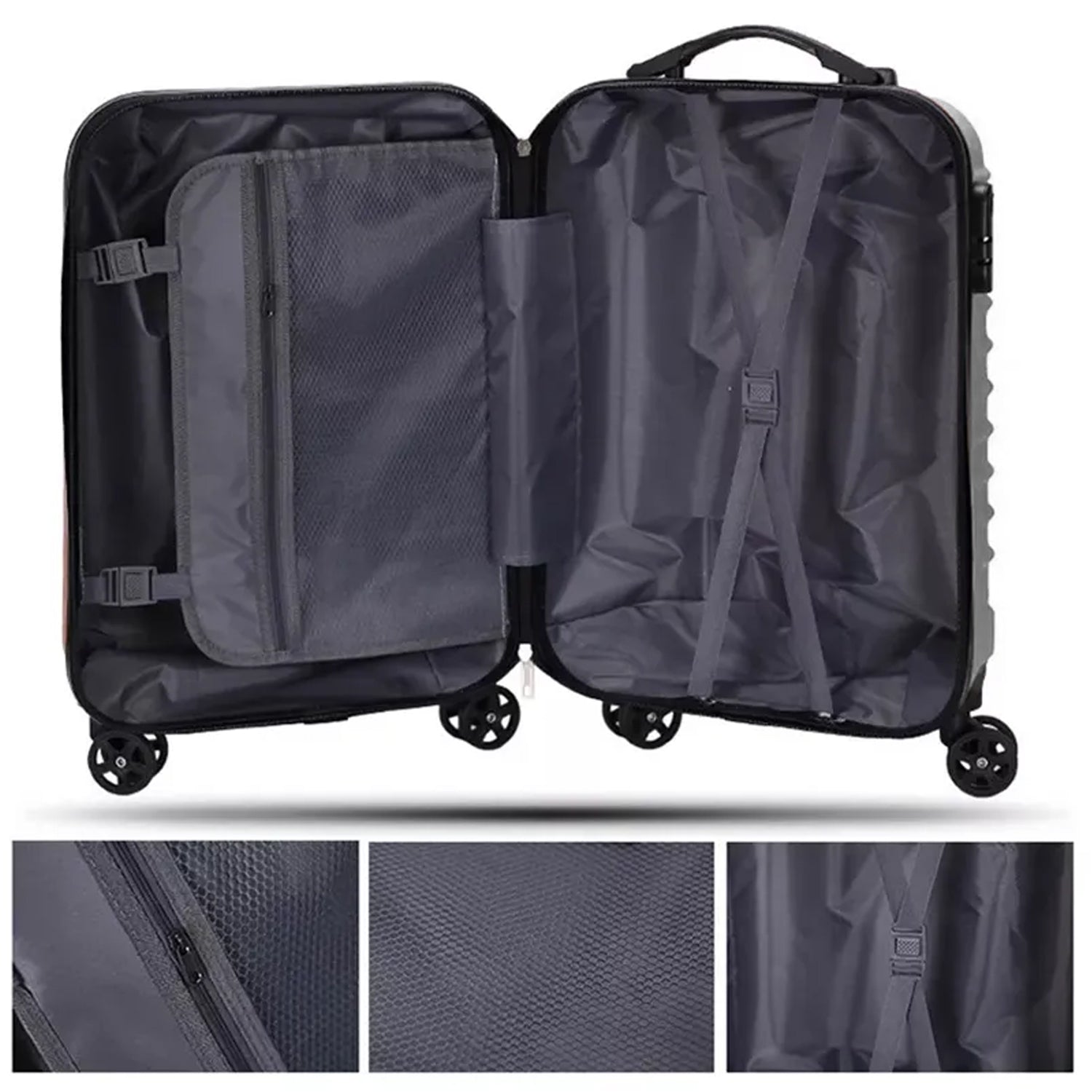 1105 Trolley Bag Big And Small Suitcase Bag For Men Women Use Bag ( Set Of 2 ) - Springkart 