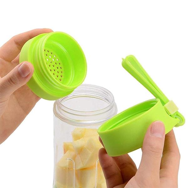 Multi-Purpose Portable USB Electric Juicer 6-Blades, Protein Shaker, Blender Mixer Cup (380 ML) - Springkart 
