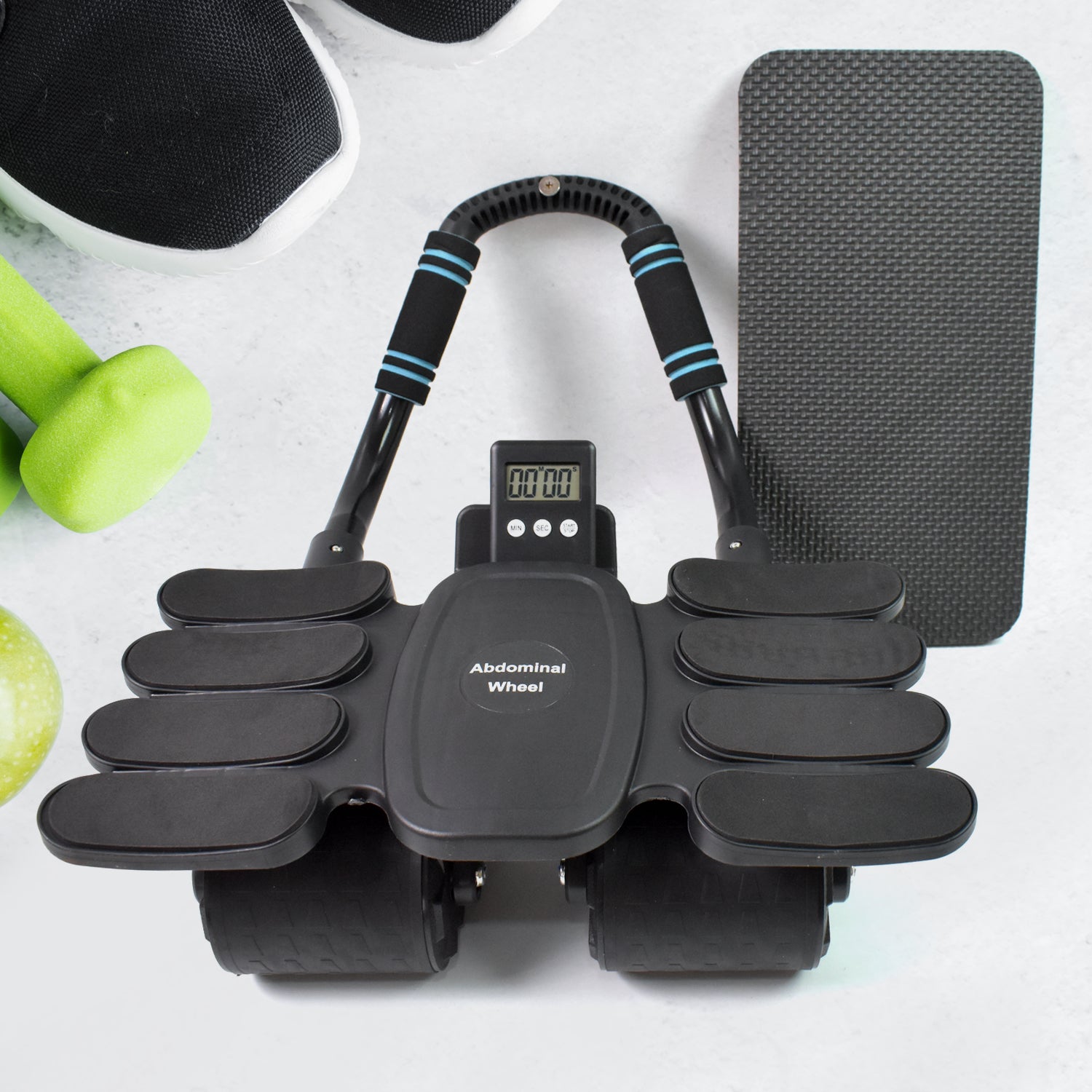 Automatic Rebound Abdominal Wheel With 8 Elbow Supports (1 Pc) - Springkart 