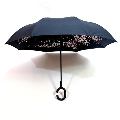 Printed Travel Windproof Umbrella (Reverse Umbrella) - Springkart 