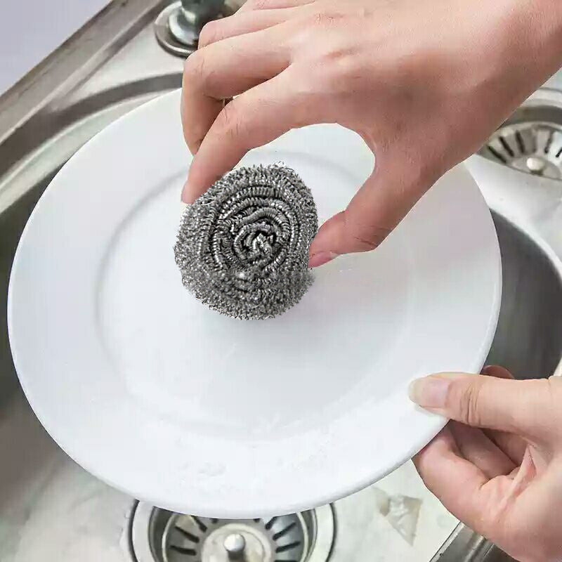 Round Shape Stainless Steel Ball Scrubber - Springkart 