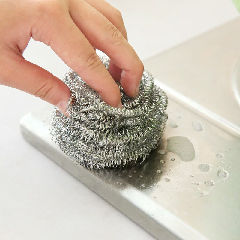 Round Shape Stainless Steel Ball Scrubber - Springkart 