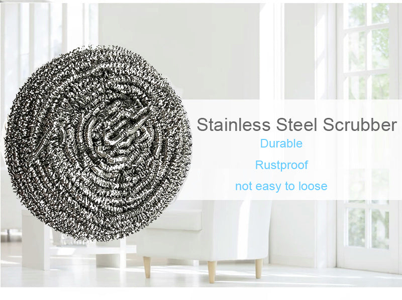 Round Shape Stainless Steel Ball Scrubber - Springkart 