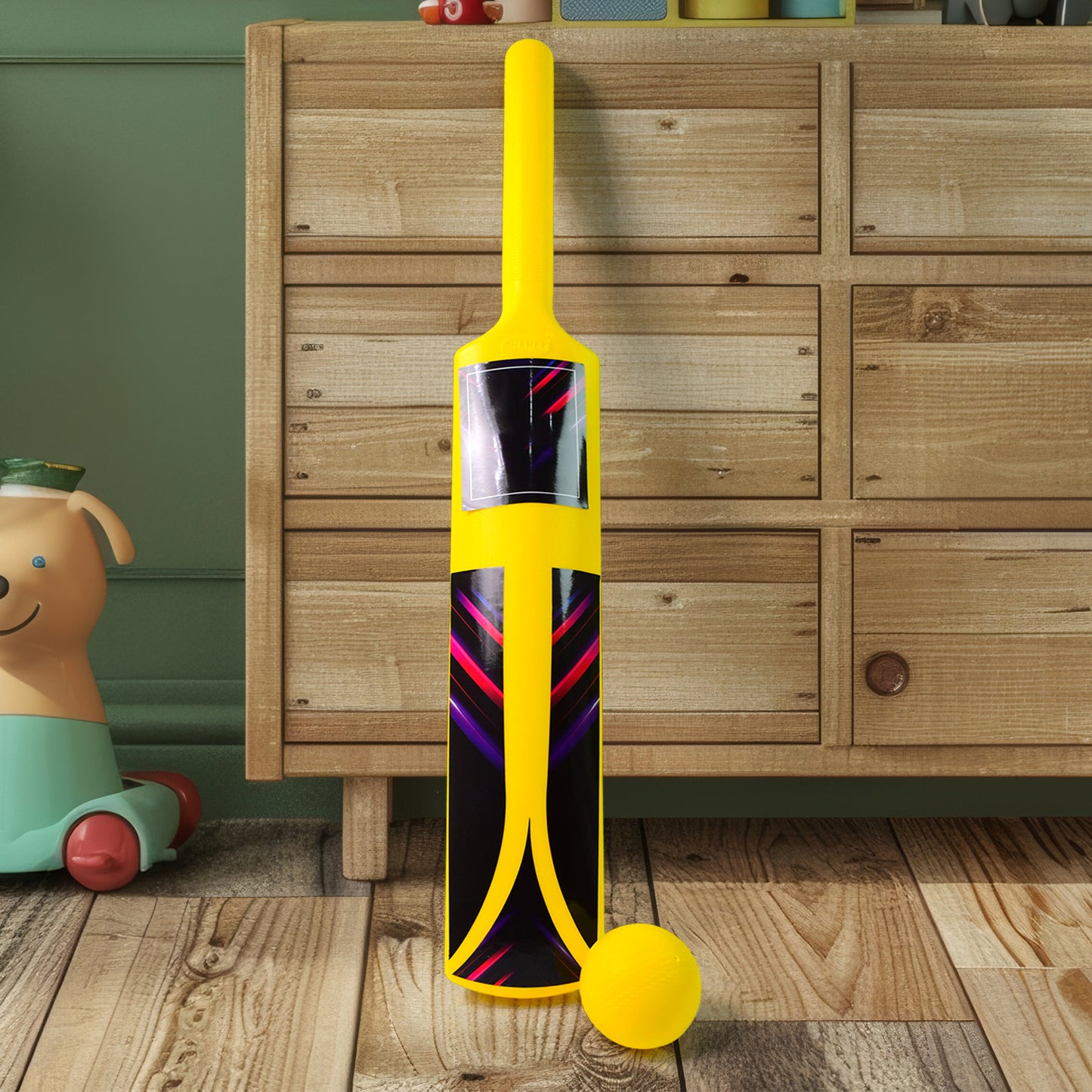 Small Cricket Kit For Boys  Girls Cricket Set With 1 Cricket Bat 1 Plastic Ball Bails 3 Stumps With Stand Base