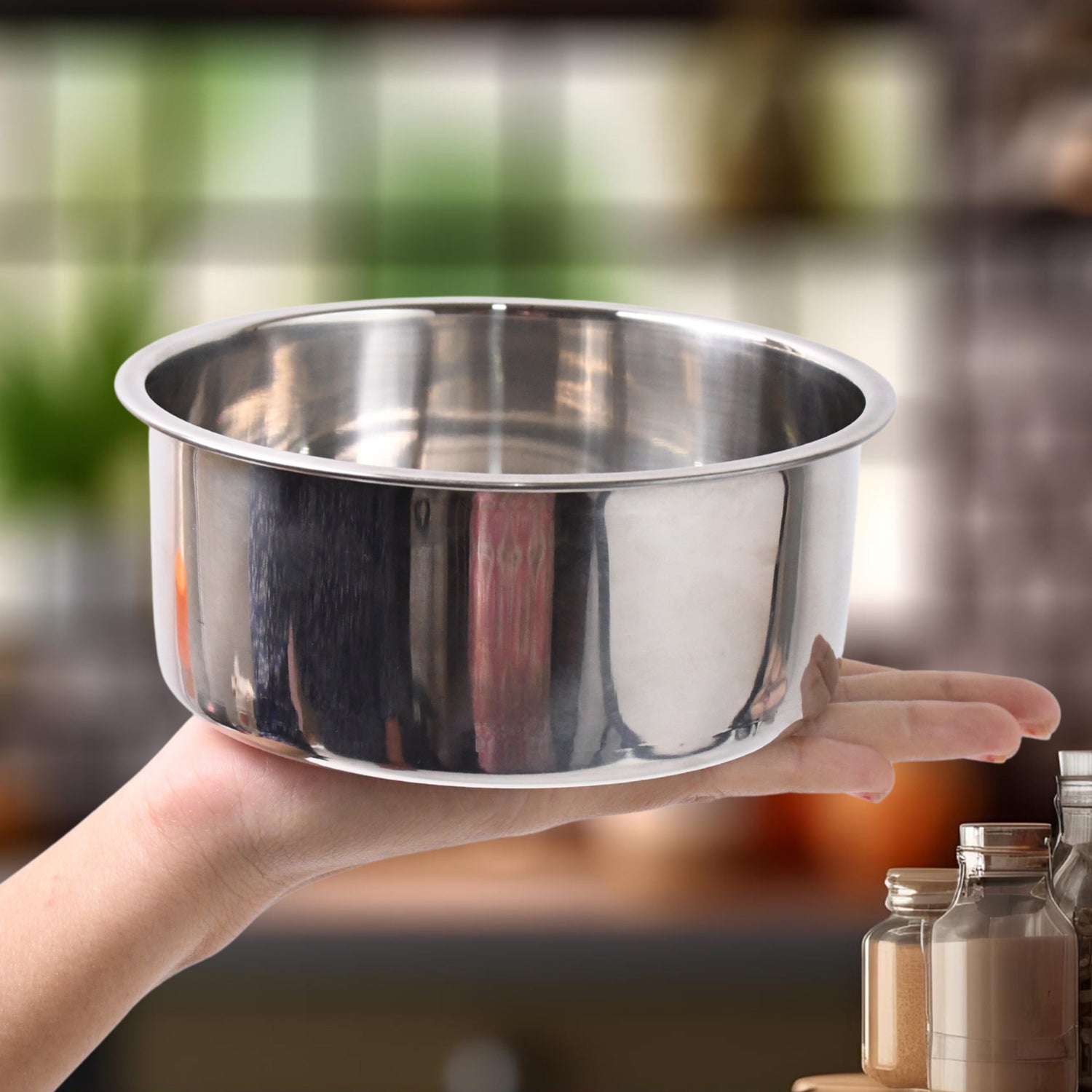 Stainless Steel Table Small Dish Bowl Plate Set For Side Dish Sauce (1 Pc) - Springkart 