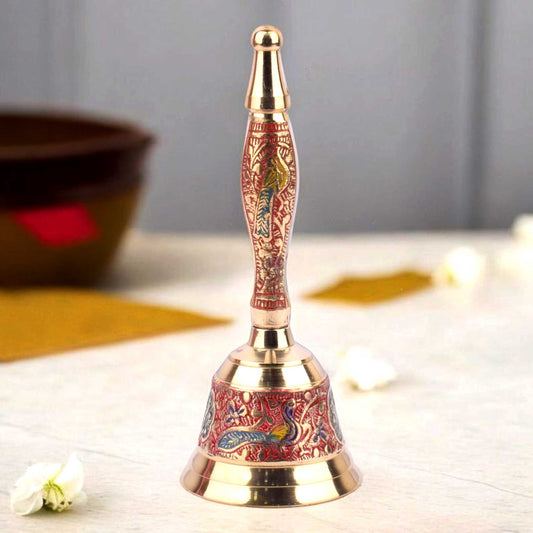 Handcrafted Brass Puja Bell for Mandir