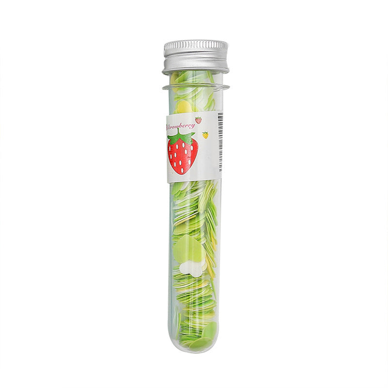 Portable Hand Washing Bath Flower Shape Paper Soap Strips In Test Tube Bottle - Springkart 