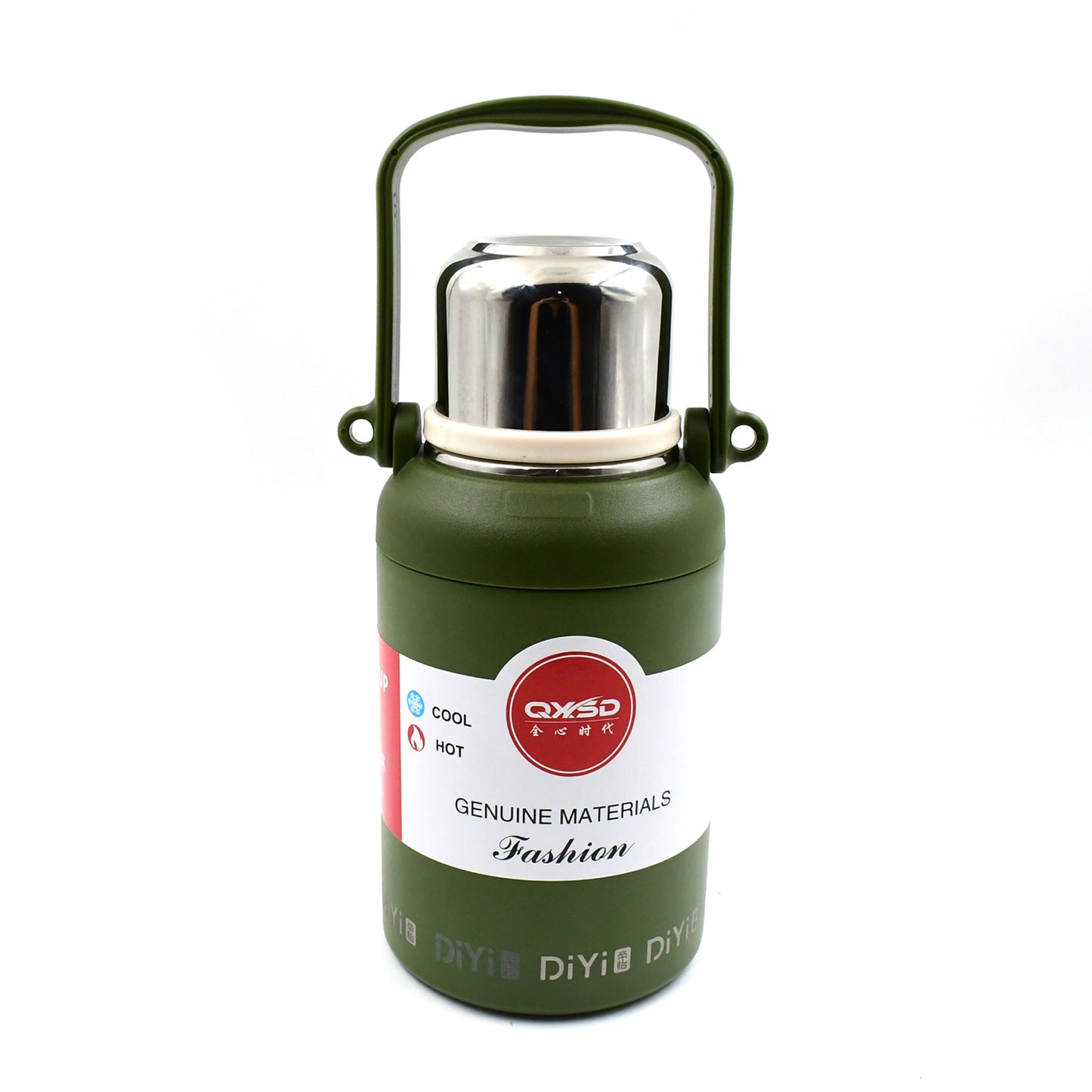 13041 Stainless Steel Vacuum Insulated Water Bottle Cup Leak Proof Flask For Tea Coffee Reusable Water Bottle With Hanging Strap Bottle For Hot Cold Drinks Wide Mouth Water Flask (900 Ml Mix Color) - Springkart 