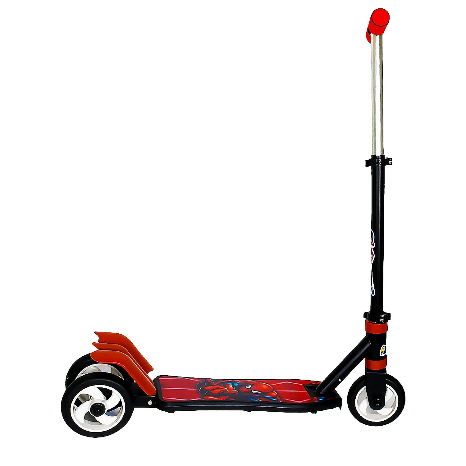 Basic Kids Ride On Leg Push Scooter For Boys And Girls (4 - 8 Years Old Kids) Foldable Scooter Cycle With Height Adjustment For Boys And Girls Multicolor (1 Pc 3 Wheel) - Springkart 