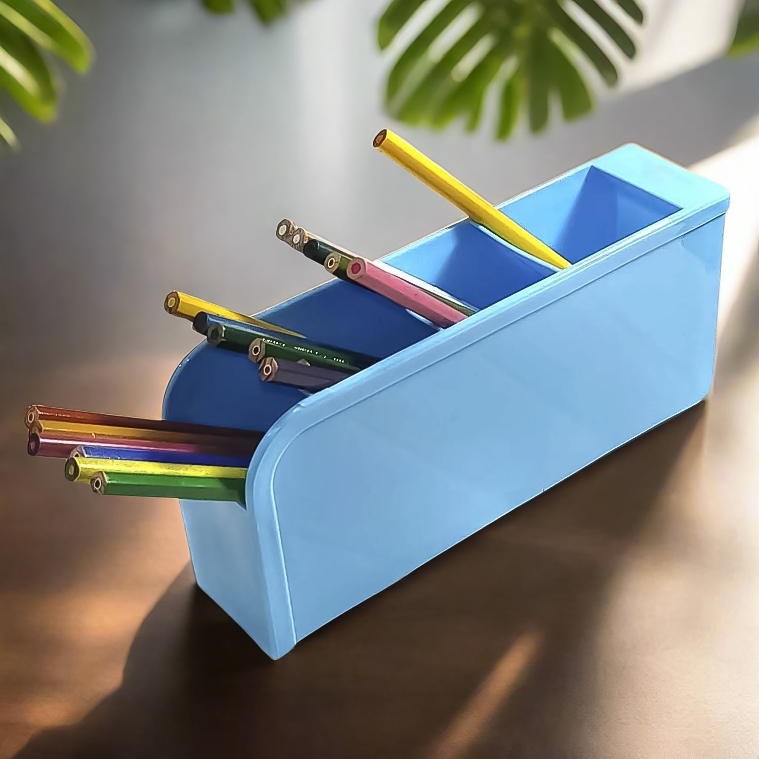 Multipurpose 4 Compartment Pen Holder Office Desktop (1 Pc) - Springkart 