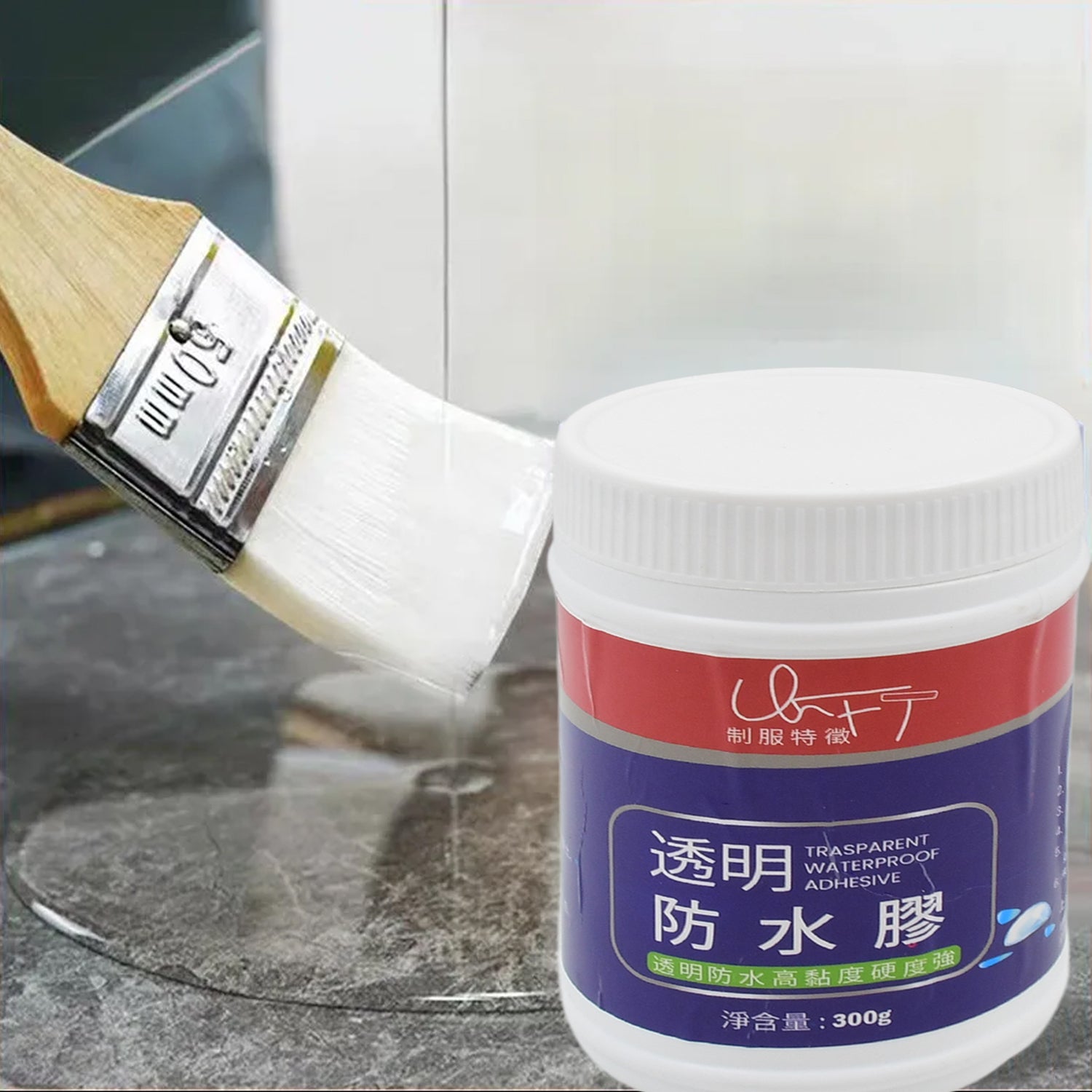 Transparent Waterproof Glue 300g Without Brush (1 Pc) - Springkart 