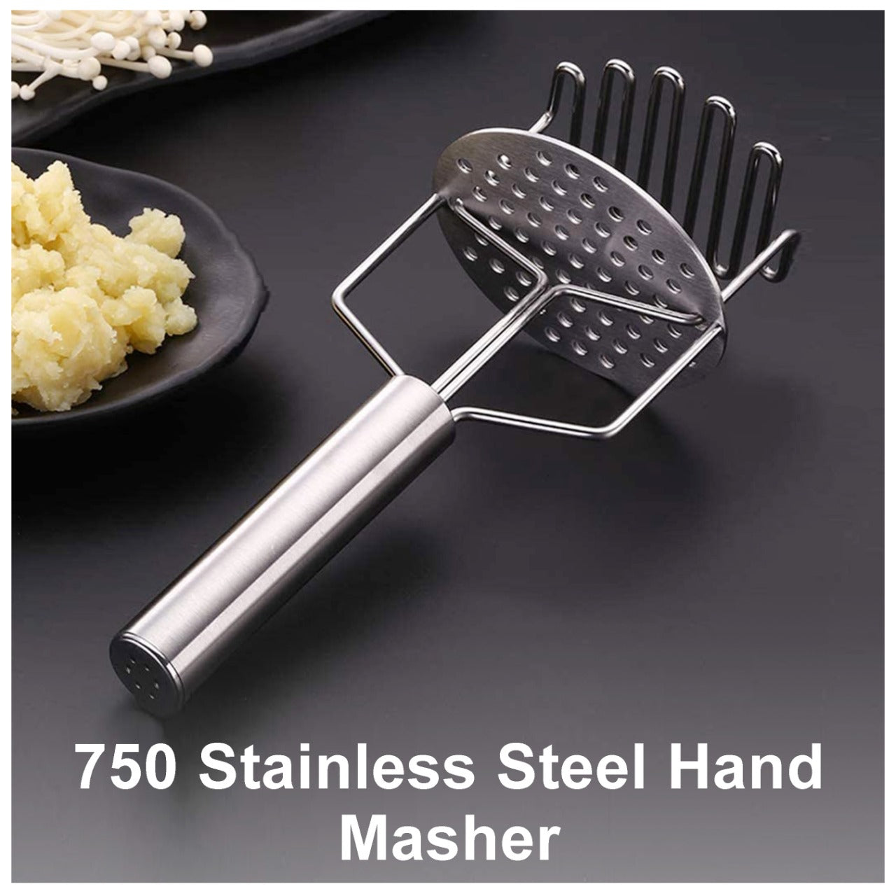 Stainless Steel Hand Masher (Mash for Dal / Vegetable / Potato / Baby Food / pav bhaji) - Springkart 