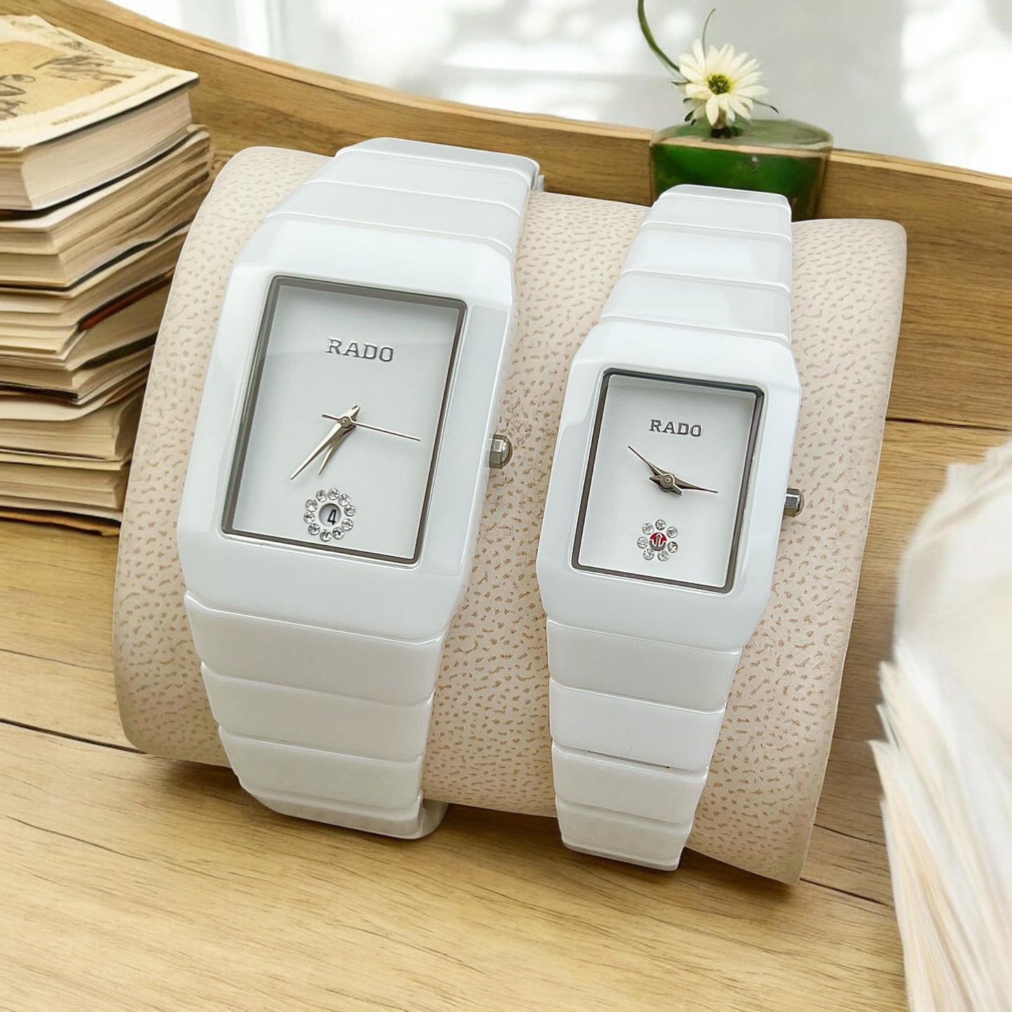 The Rado Elegant Couple watch with Date scratch-resistant