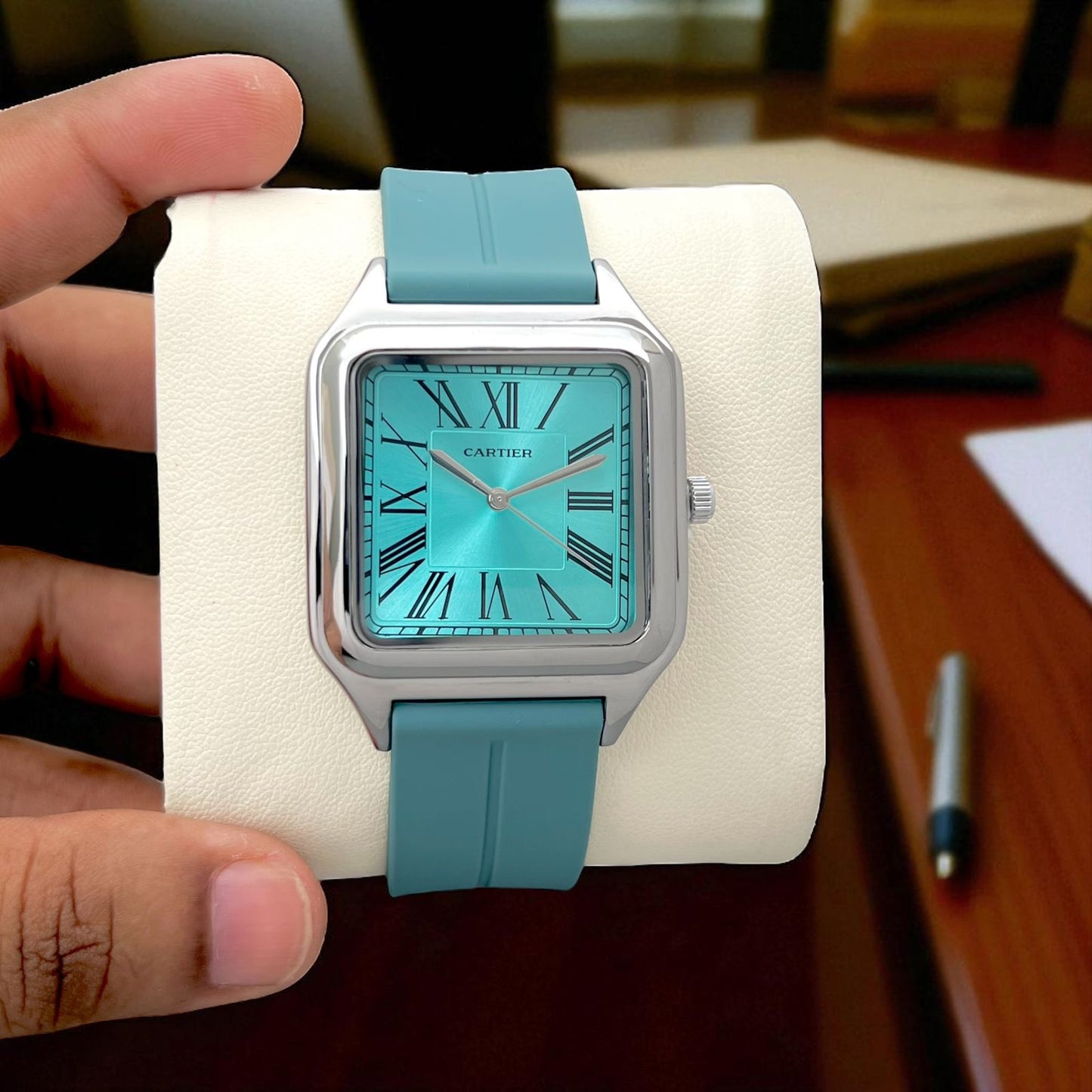 Cartier-Inspired Slim Men’s Watch