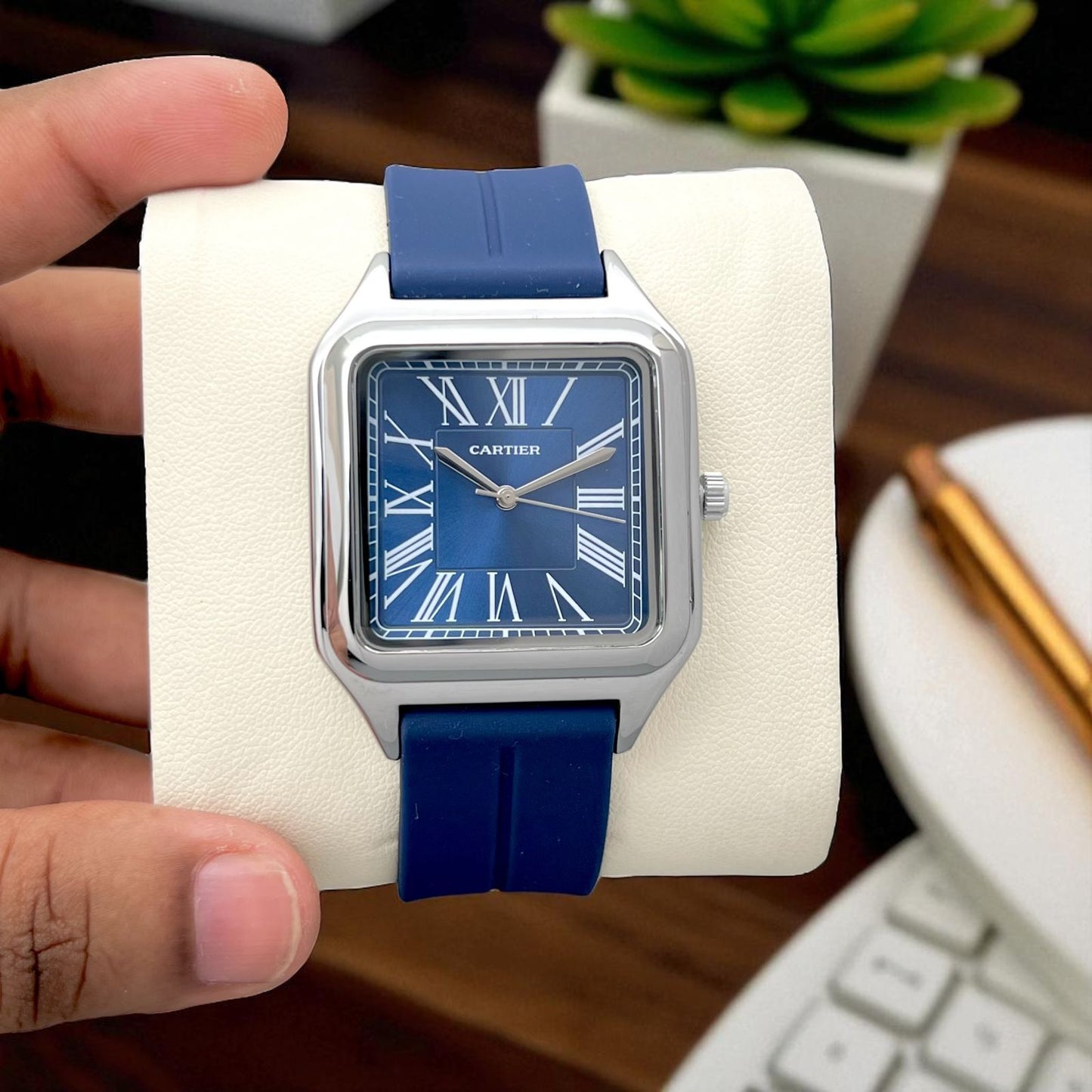 Cartier-Inspired Slim Men’s Watch