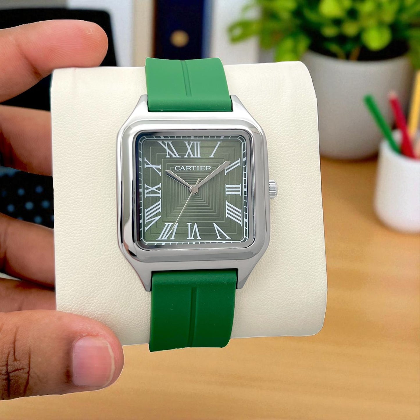 Cartier-Inspired Slim Men’s Watch